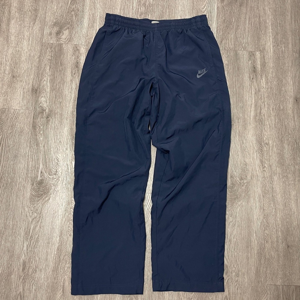 VTG Nike Track Pants Mens XL Navy Blue Sweatpant Jogger Baggy Wide Y2K 90's